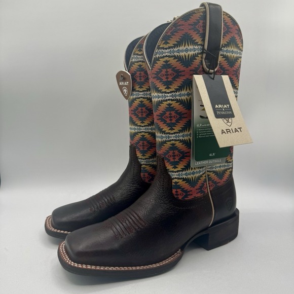 Ariat Shoes - Ariat Pendleton Circuit Savanna Boot Women's Size 6 B Crackle Cafe Brown Leather